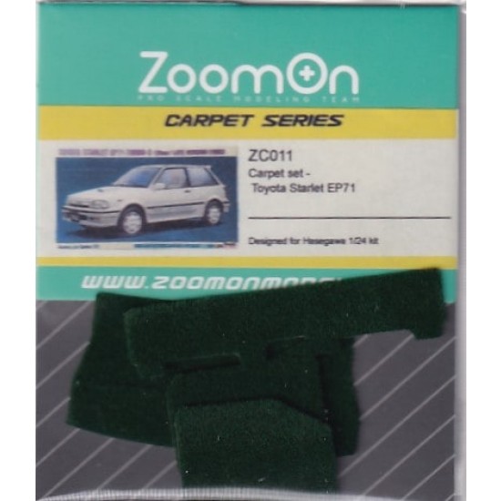 1/24 Toyota Starlet EP71 #Green Carpet set for Hasegawa kit