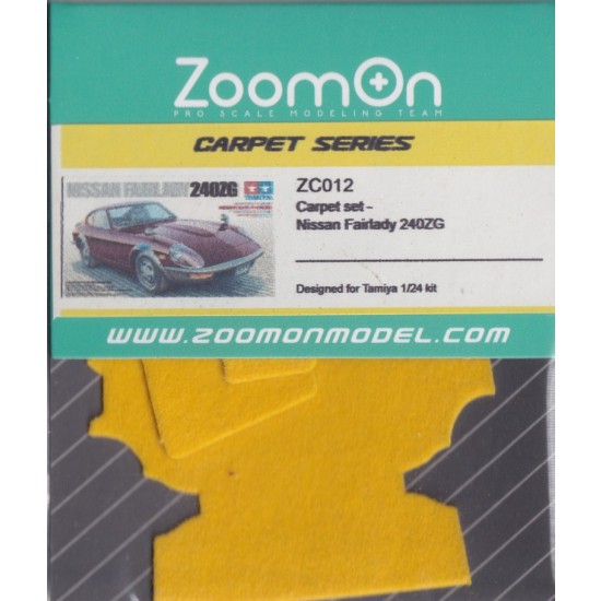 1/24 Nissan Fairlady 240ZG #Yellow Carpet set for Tamiya kit