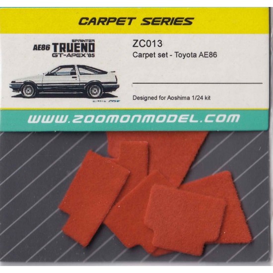 1/24 Toyota AE86 #Red Carpet set for Aoshima kit