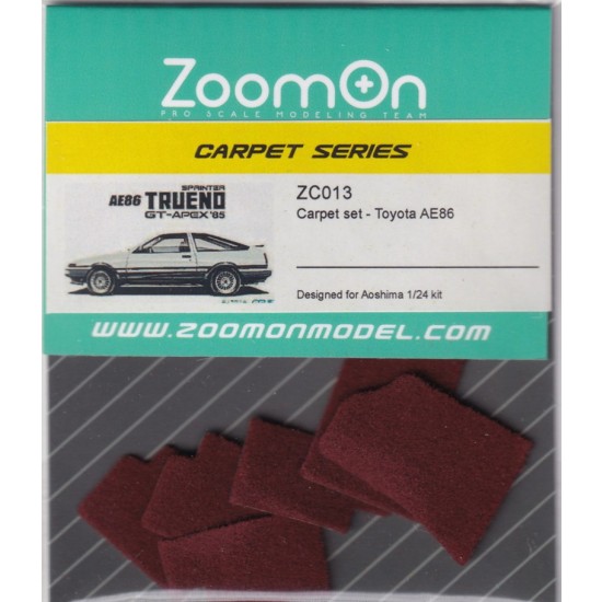 1/24 Toyota AE86 #Wine Red Carpet set for Aoshima kit