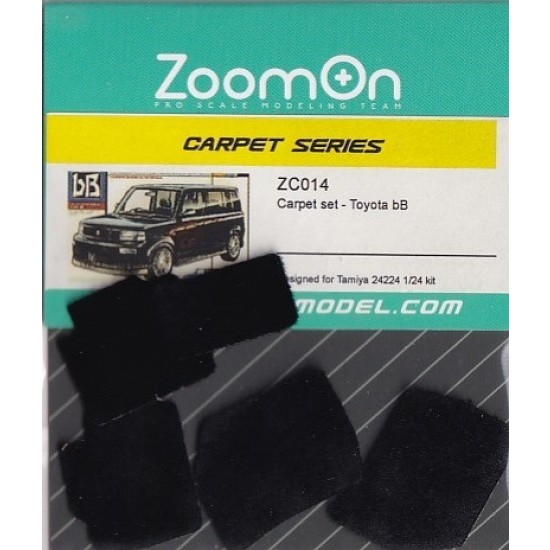 1/24 Toyota bB #Black Carpet set for Tamiya kit