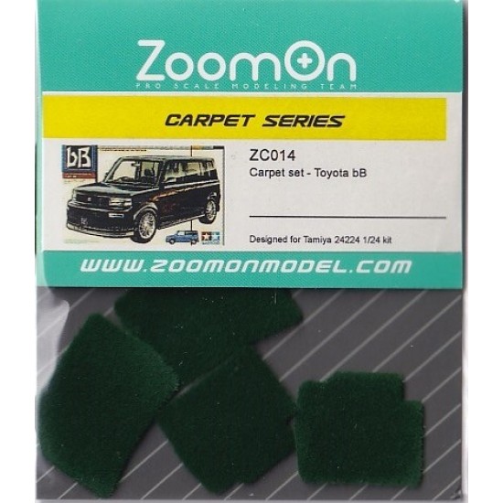1/24 Toyota bB #Green Carpet set for Tamiya kit