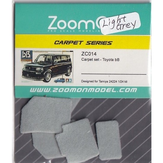 1/24 Toyota bB #Light grey Carpet set for Tamiya kit