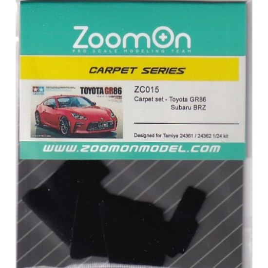 1/24 Toyota GR86 / Subaru BRZ #Black Carpet set for Tamiya 24361/24362