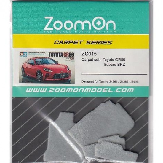 1/24 Toyota GR86 / Subaru BRZ # Light grey Carpet set for Tamiya 24361/24362