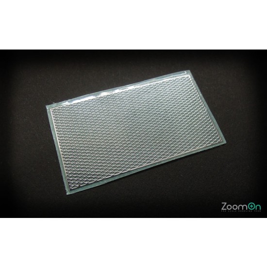 1/24 Grid Pattern Metal Sticker (15mm x 16mm)