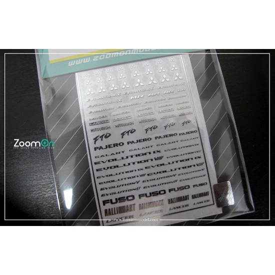 1/24 - 1/43 Mitsubishi Logo Metal Sticker