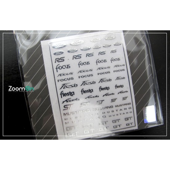 1/24 - 1/43 Ford Logo Metal Sticker