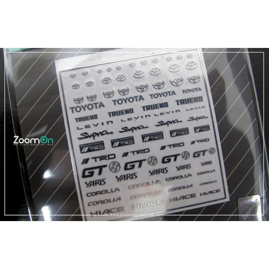 1/24 - 1/43 Toyota Logo Metal Sticker (A)