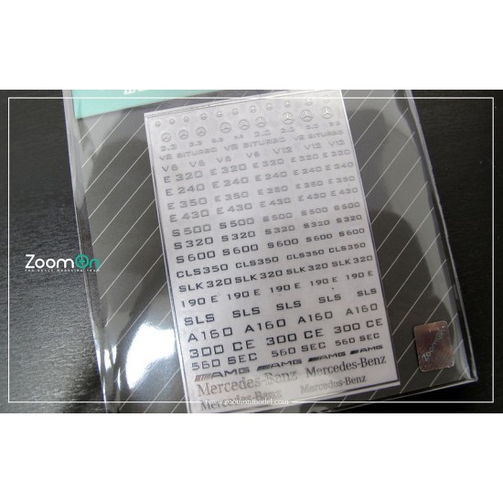 1/24 - 1/43 Mercedes-benz Logo Metal Sticker