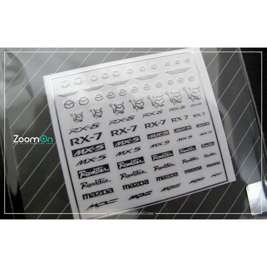 1/24 - 1/43 Mazda Metal Sticker