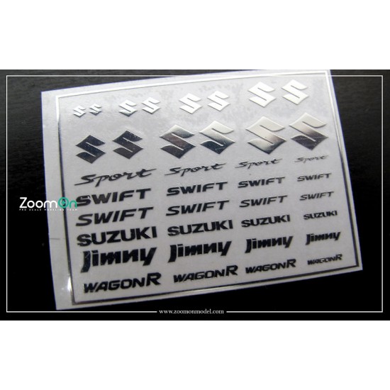 1/24 - 1/43 Suzuki Logo Metal Sticker