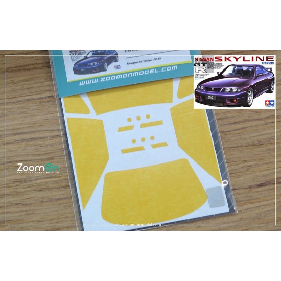 1/24 Nissan Skyline GTR Window and Light Painting Masks for Tamiya kit