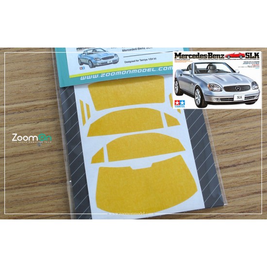 1/24 Mercedes-Benz SLK Window and Light Painting Masks for Tamiya kit