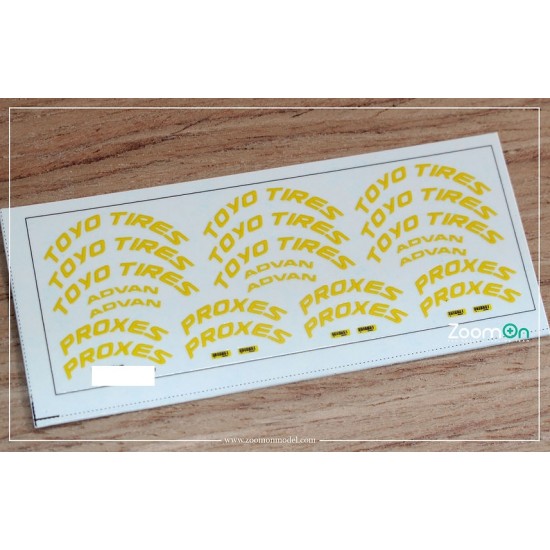 1/24 Tyre Letters (C) Decal for 18-21'' Wheels