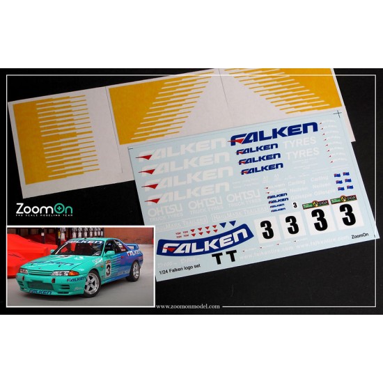 1/24 -1/25 Falken Logo Decal and Pattern Mask