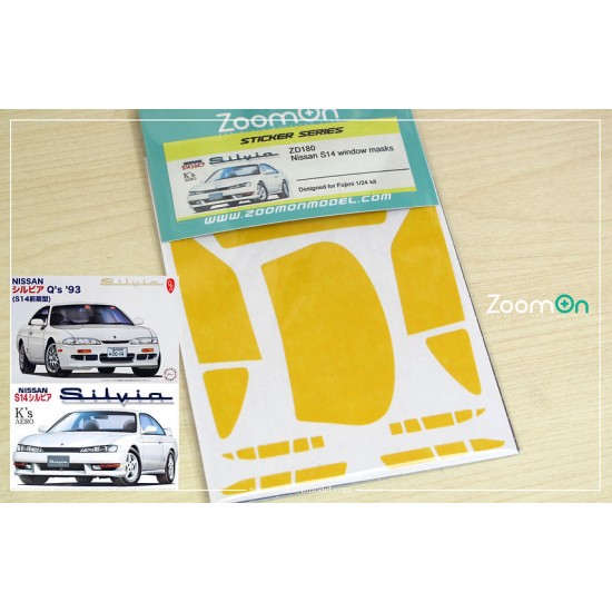 1/24 Nissan S14 Window Masks for Fujimi kit