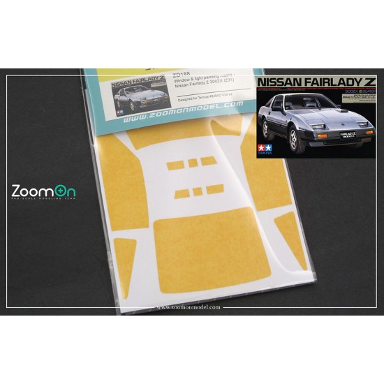 1/24 Nissan Fairlady Z 300ZX (Z31) Window Masks for Tamiya kit