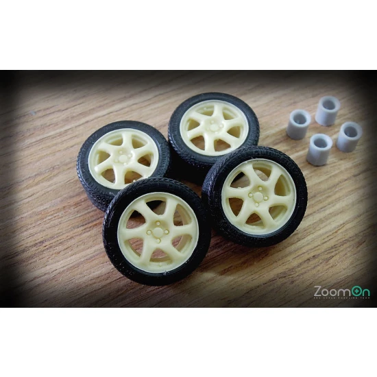 1/24 15'' GSR Blades Rims set with Tyres
