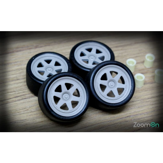 1/24 18'' SSR Hasemi Prot-S Rim set with Tyres for Tamiya Nissan Primera JTCC
