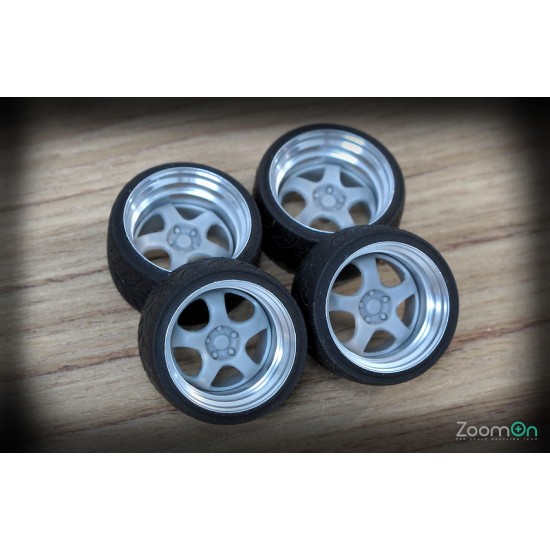 1/24 18'' Work Meister s1 2P Rim set with Tyres