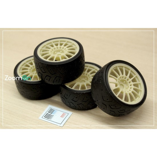 1/24 18'' Enkei Sport RC-T5 Rim set with Tyres