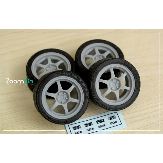 1/24 17'' SSR Type C Rim set with Tyres