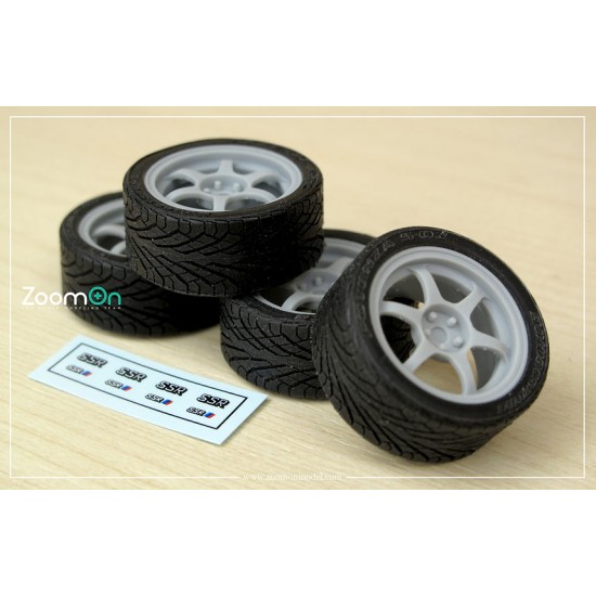 1/24 18'' SSR Type C Rim set with Tyres