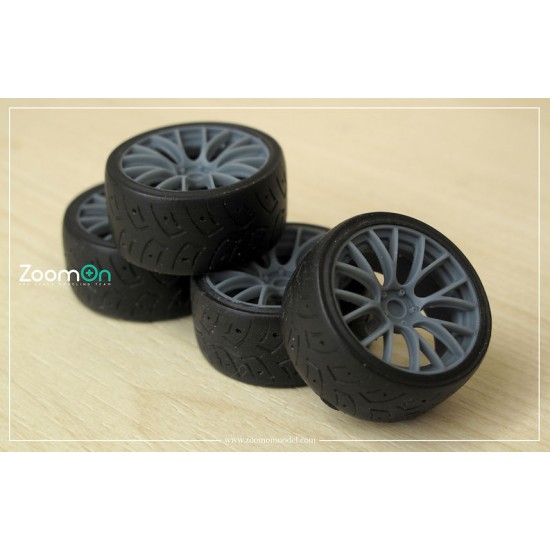 1/24 15'' Rays G16 Rim set (4 holes) with Tyres