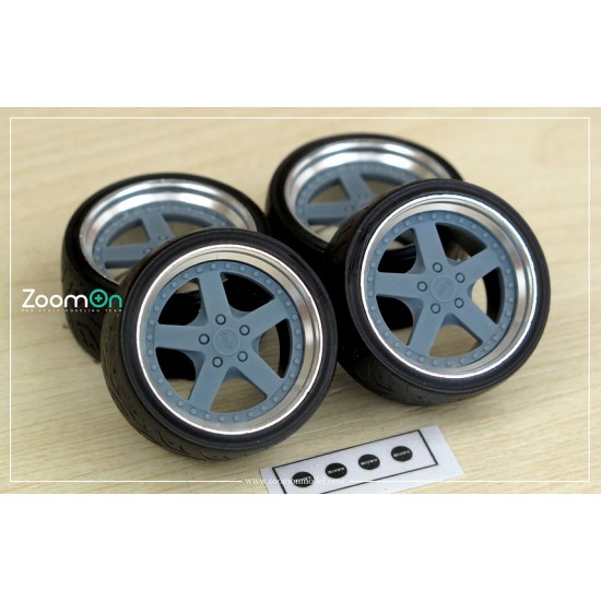 1/24 19'' Work Equip 05 Rim set with Tyres