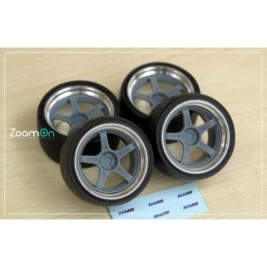 1/24 18'' SSR GTX03 Rim set with Tyres