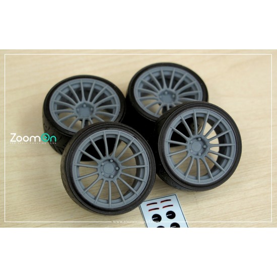 1/24 18'' Enkei RS05RR Rim set with Tyres