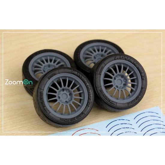 1/24 16'' Sprint Hart CPF Rim set with Tyres