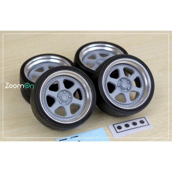 1/24 18'' Work Meister L1 Rim set with Tyres