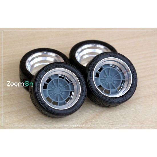 1/24 15'' Trd Tosco Rim set with Tyres