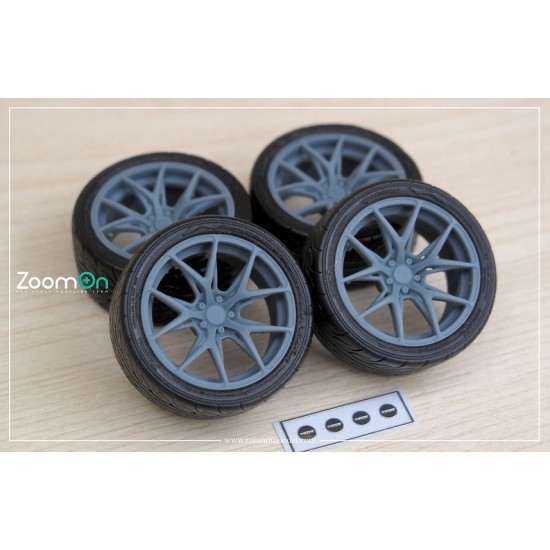 1/24 17'' Rays VV21S Rim set with Tyres