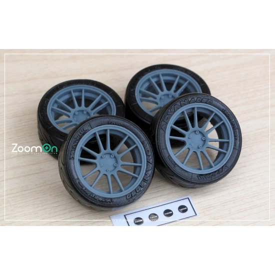 1/24 18'' Enkei GTC01RR Rim set with Tyres
