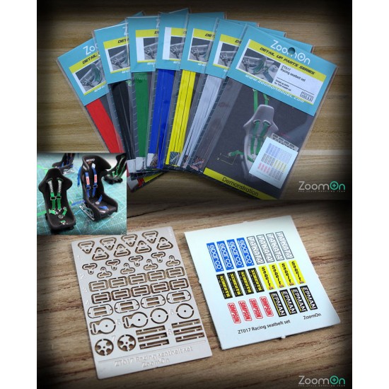 1/24 Racing Seatbelt set (Green)