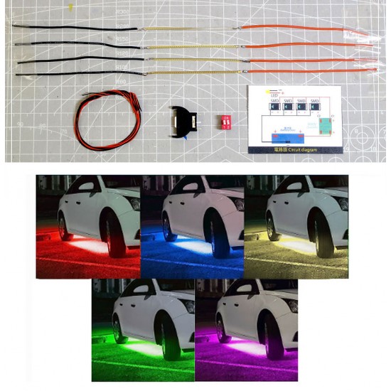 LED Underglow Strip Light #Red for 1 Car