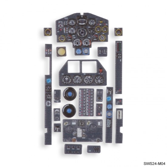 1/32 Ho 229 B 3D Acrylic Instrument Panels Set for Zoukei Mura kit