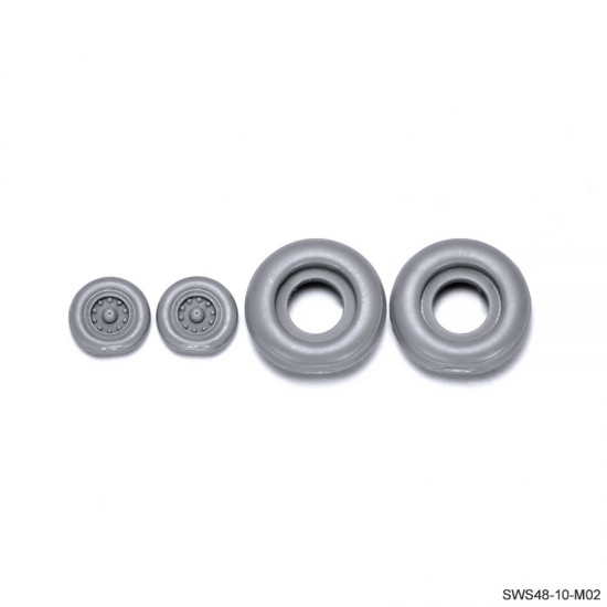 1/48 McDonnell Douglas F-4E/EJ/F/G Phantom II Weighted Tyres for #SWS48-10