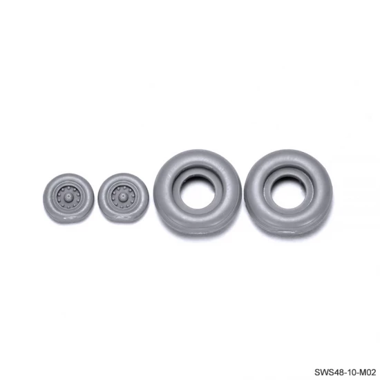1/48 McDonnell Douglas F-4E/EJ/F/G Phantom II Weighted Tyres for #SWS48-10