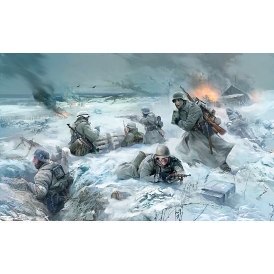 1/35 German Infantry Eastern Front, Winter 1941-1942 (4 Figures)