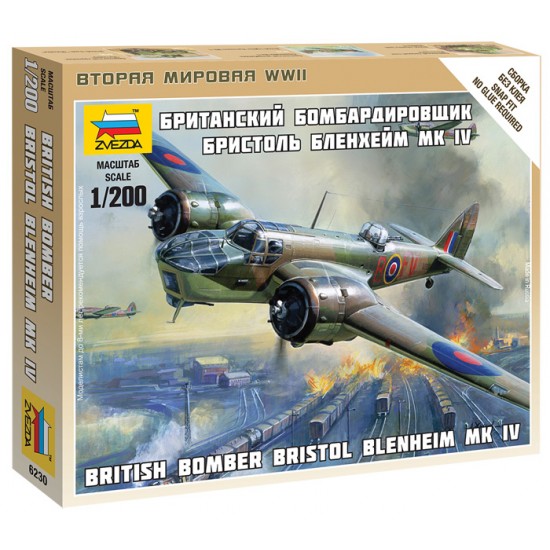 1/200 (Snap-Fit) British Bomber Bristol Blenheim Mk.IV
