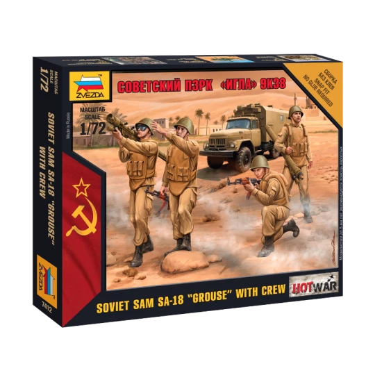 1/72 (Snap-Fit) Soviet SAM SA-18 "Grouse" with Crew