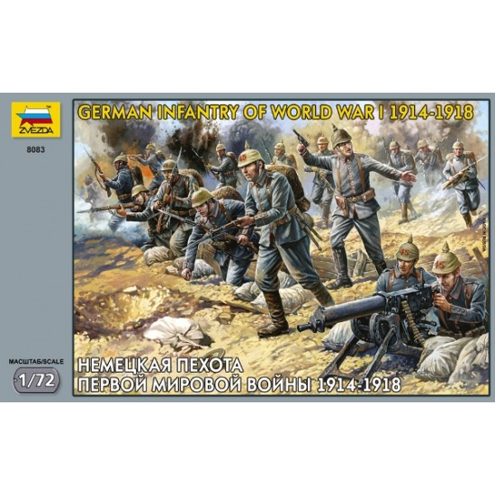 1/72 WWI German Infantry 1914-1918 (41 Figures)