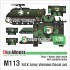 1/35 ROK Army M113 in Vietnam Brave Tiger Decal set