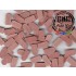 1/35,1/32 Roof Tiles Flat Bricks Round Style - Medium Brick-Red (Ceramic) 500pcs