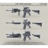 1/16 US Army M4 Carbine Easy Kit (3 guns)