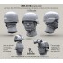 1/35 Uncovered MICH 2000 Helmet Set without Head (6 sets)